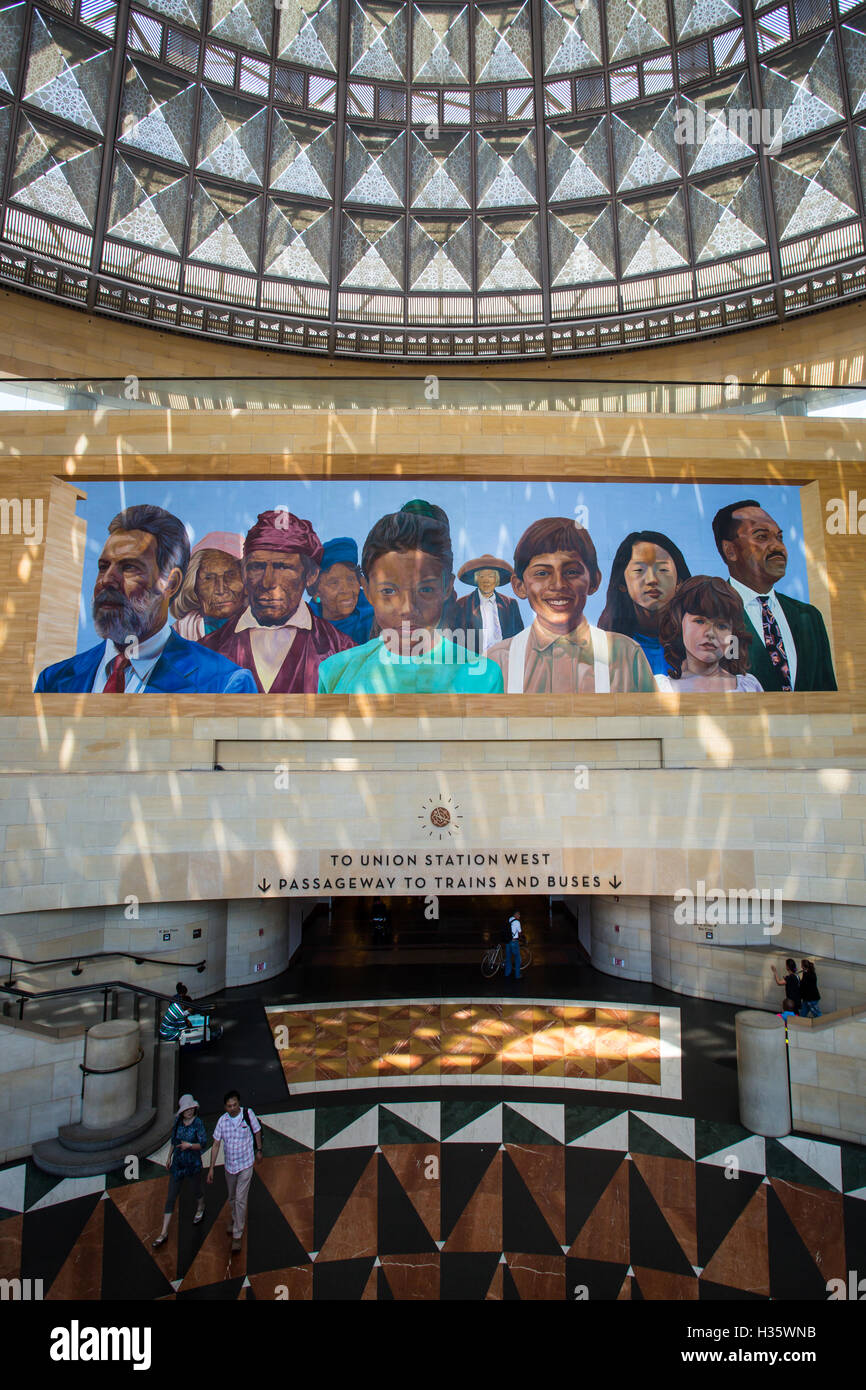 Los Angeles Union Station Mural Stock Photo