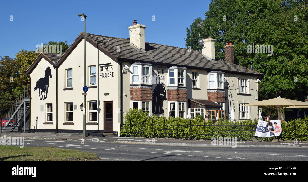 "Black Horse" public house, Horley, Surrey, England Stock Photo Alamy