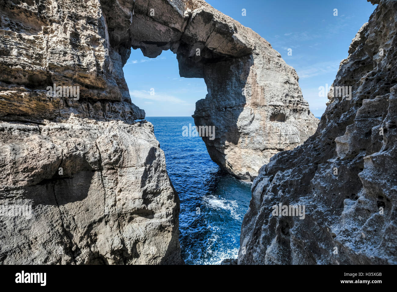 Wied Il Mielah, Gharb, Gozo, Malta Stock Photo Alamy