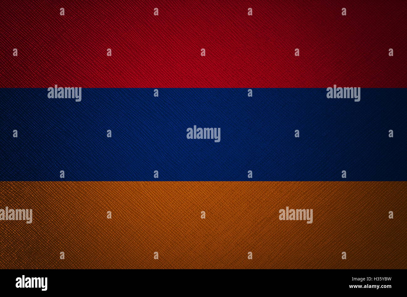 Armenia flag leather texture Stock Photo - Alamy