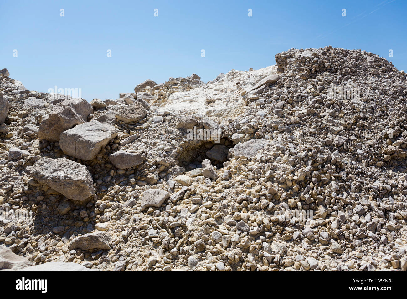 The French coast line near La Couronne, Carro, France with white rock ...