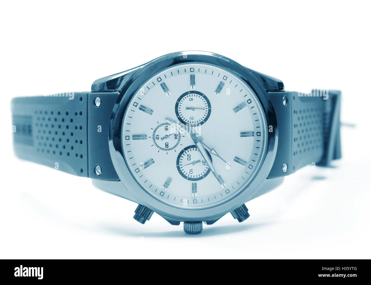 elegant watch closeup on white Stock Photo - Alamy