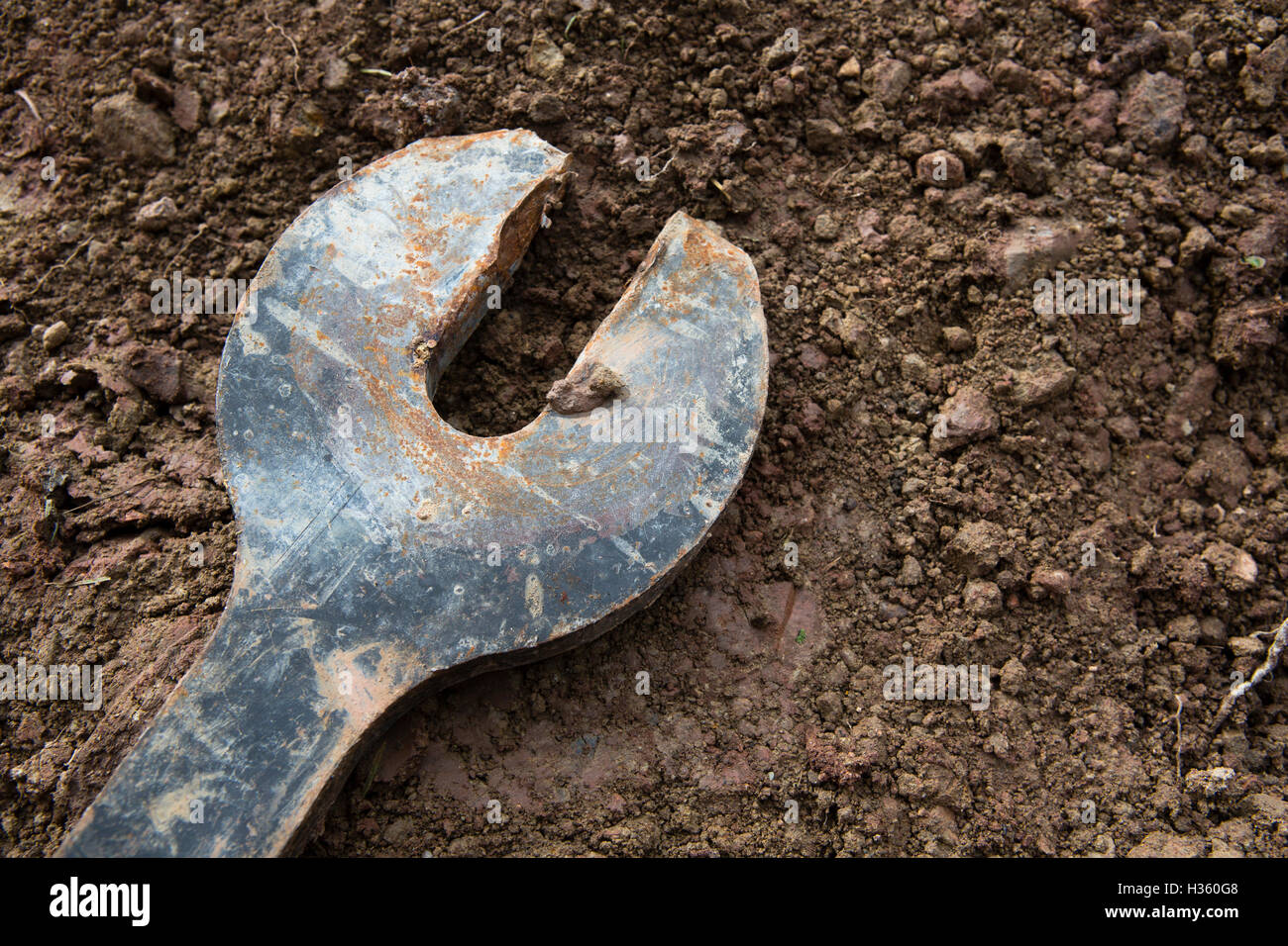 A drilling rig at Pebley reservoir near Chesterfield, UK. The rigs are