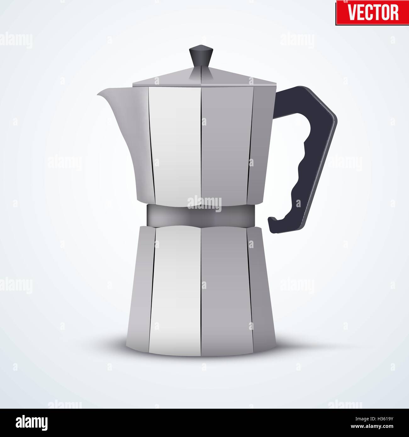 Classic Metal Coffee maker Stock Vector Image & Art Alamy