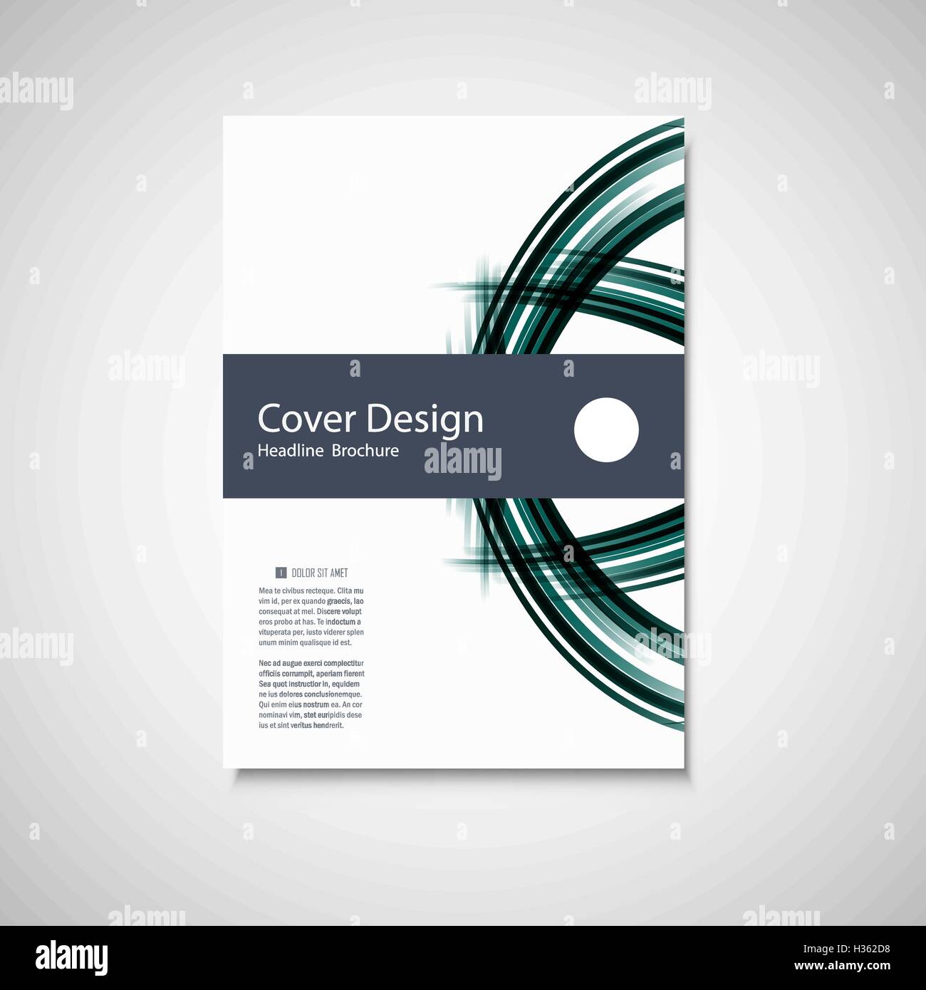 Abstract color line element. Wave brochure design for your cover, book ...