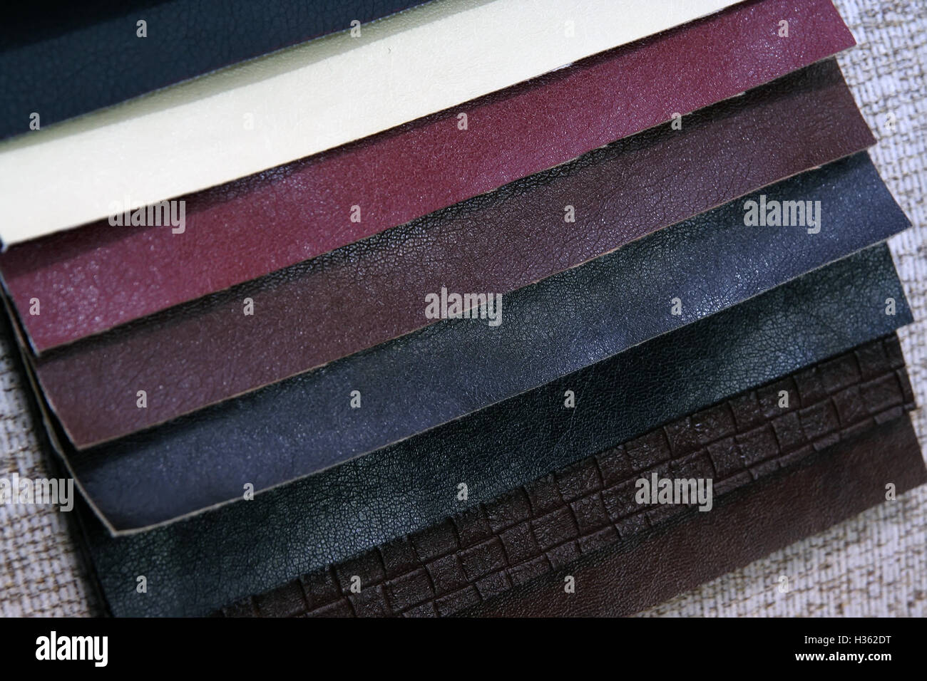 Furniture fabric. Furniture textile cover. Textile sample Stock Photo