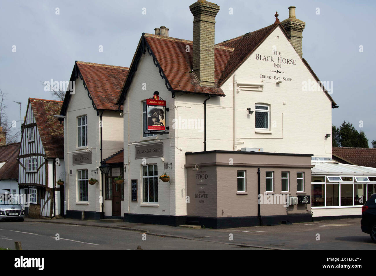 Black Horse Inn at Swaffham Bulbeck, Cambridgeshire, UK Stock Photo Alamy