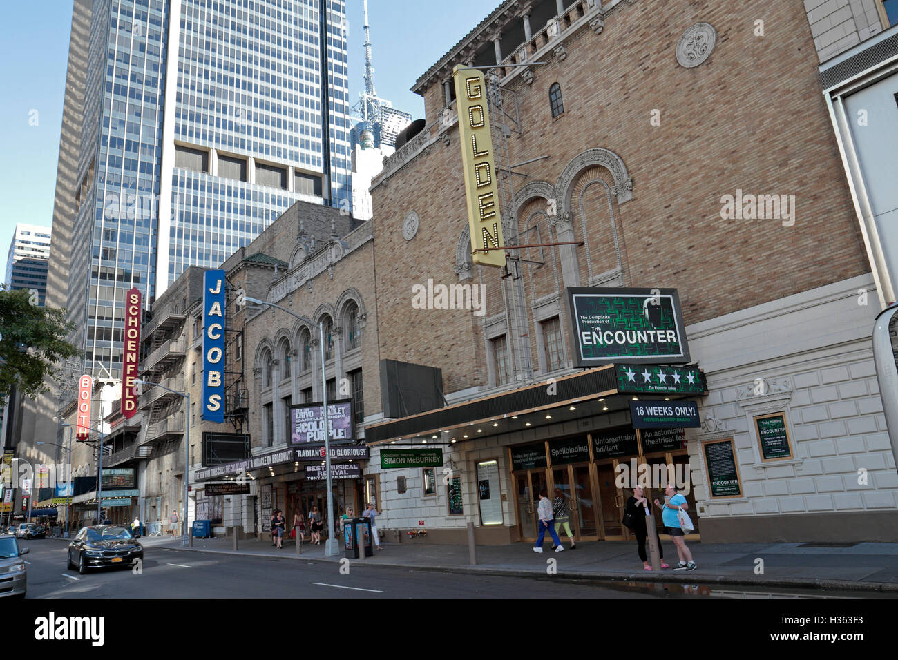 NYC - Theatre District: Booth Theatre and West 45th Street…