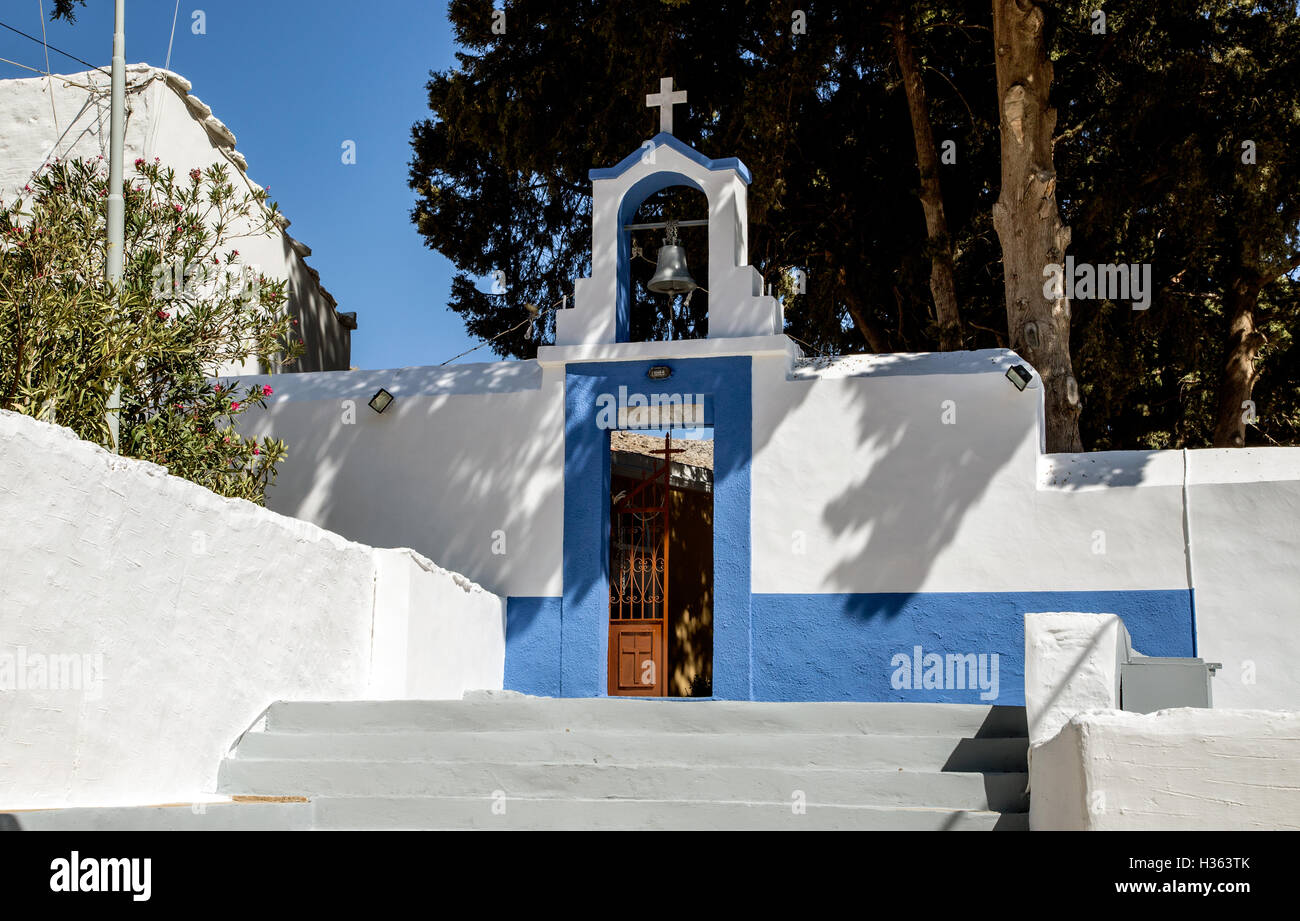 Traditional Greek Church Symi Greek Slands Greece Stock Photo