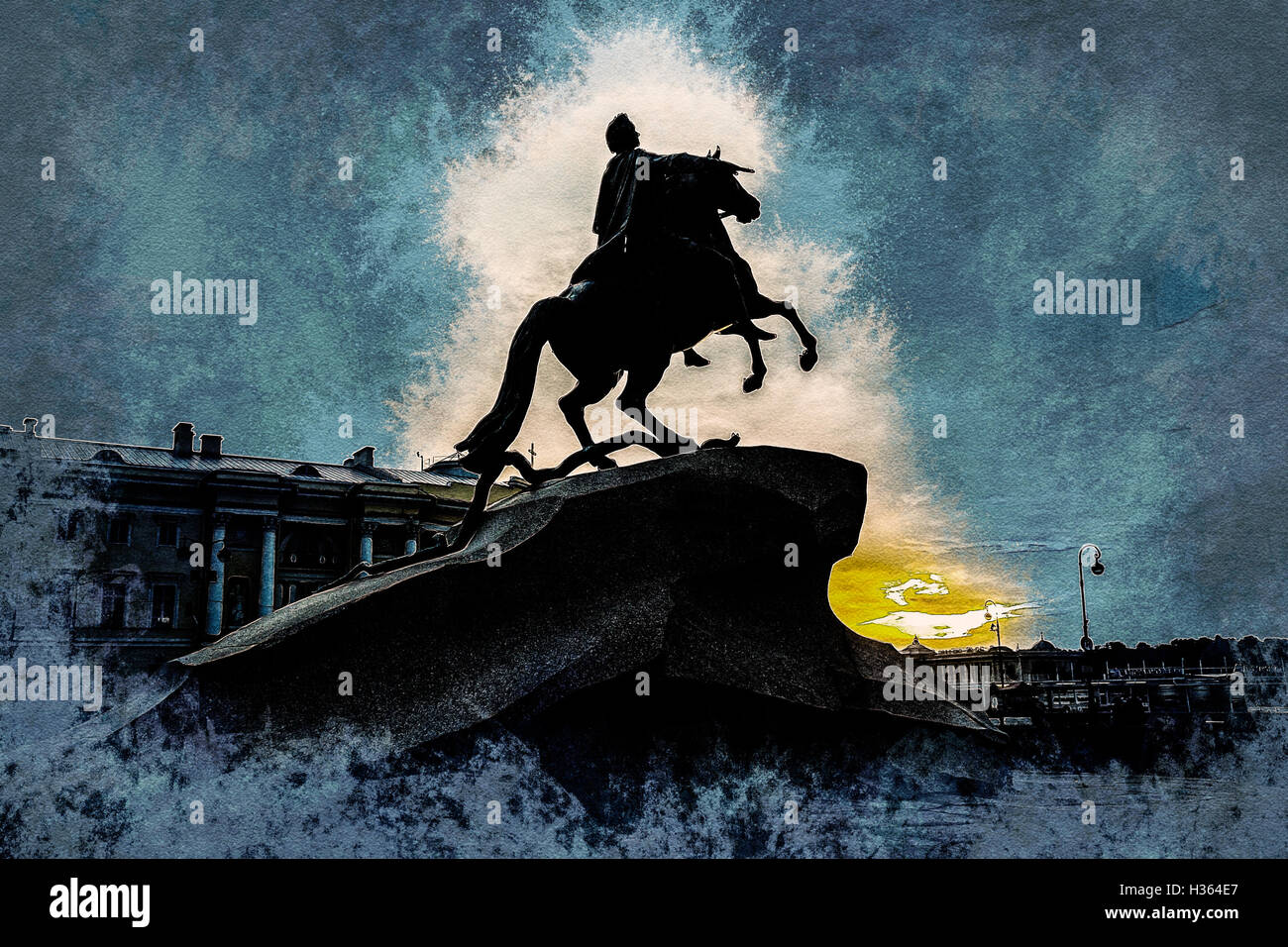 The Bronze Horseman Stock Photo Alamy