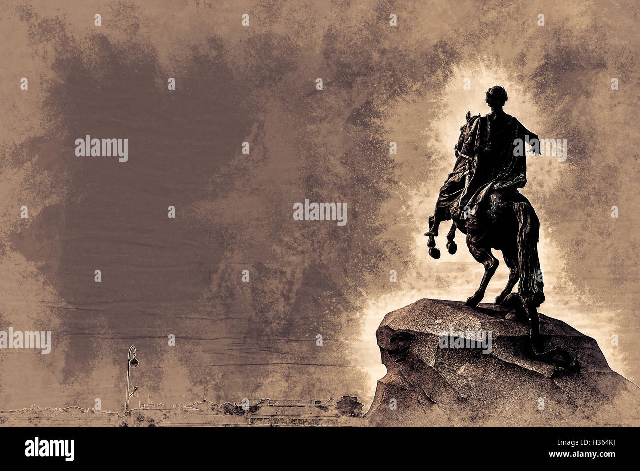 The Bronze Horseman Stock Photo Alamy