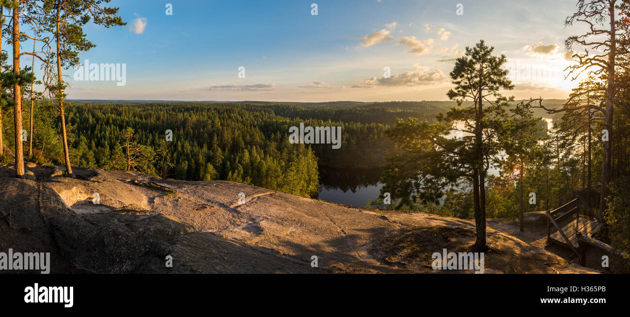 Repovesi Sunset at Repovesi national park Stock Photo - Alamy