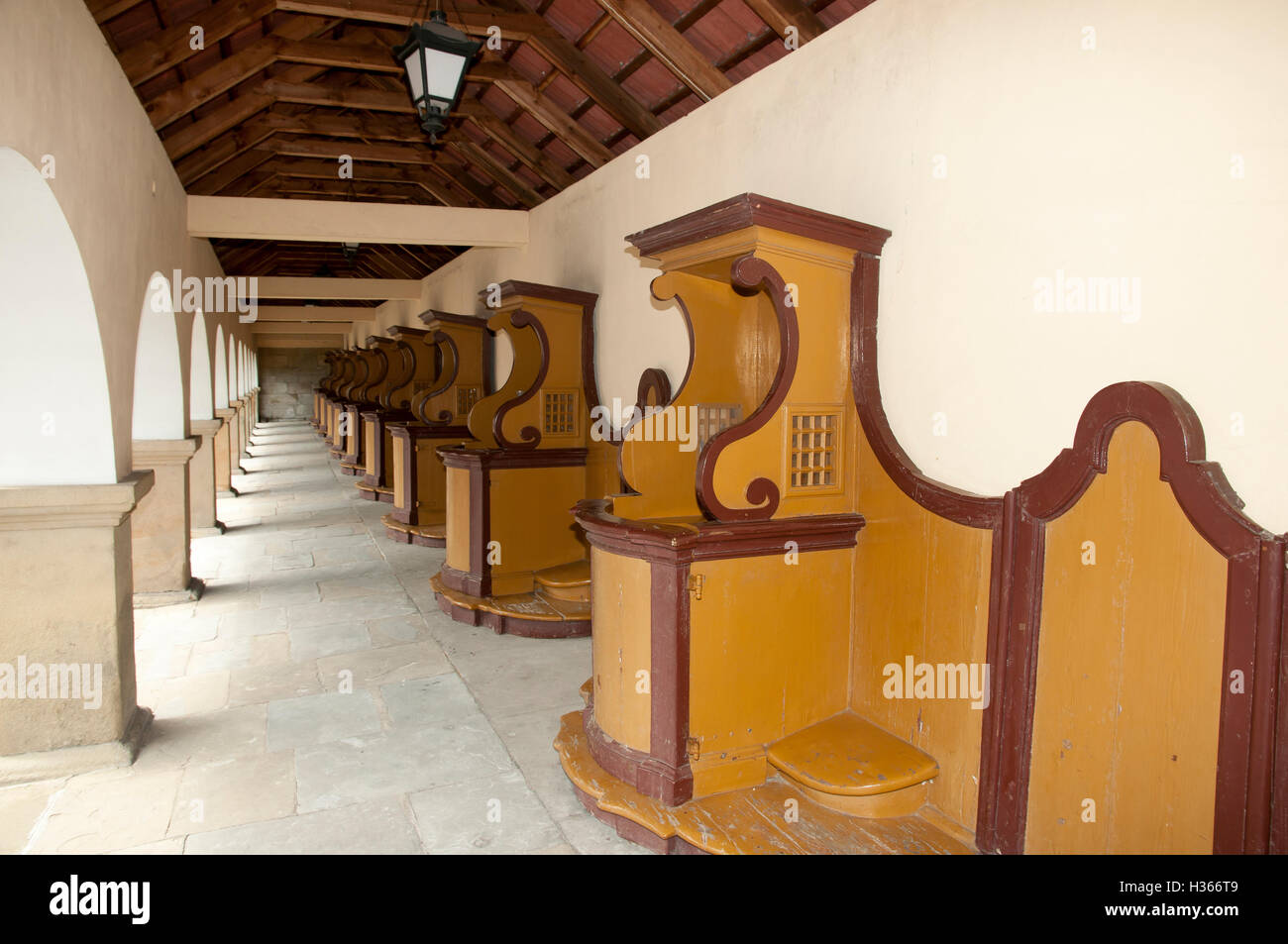 Confessional Booths Stock Photo