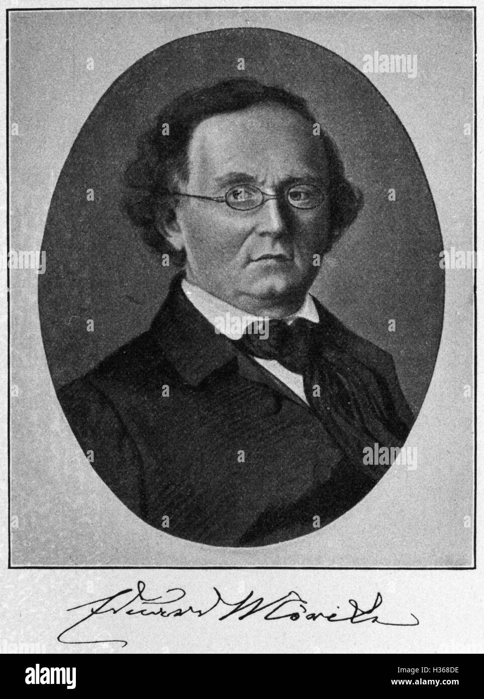 Portrait of Eduard Friedrich Mörike Stock Photo
