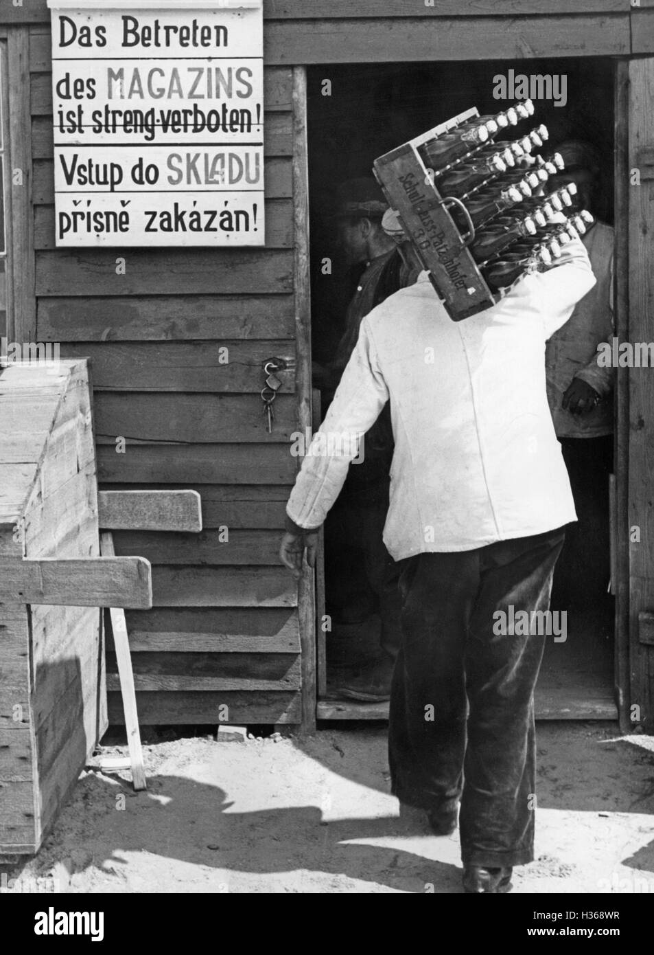 Labor camp at Berlin, 1939 Stock Photo