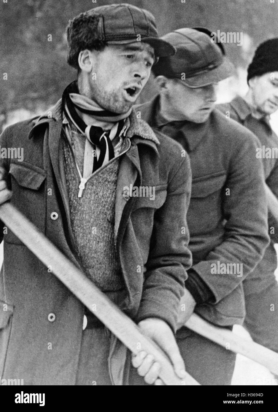 German settlers in Russia, 1936 Stock Photo