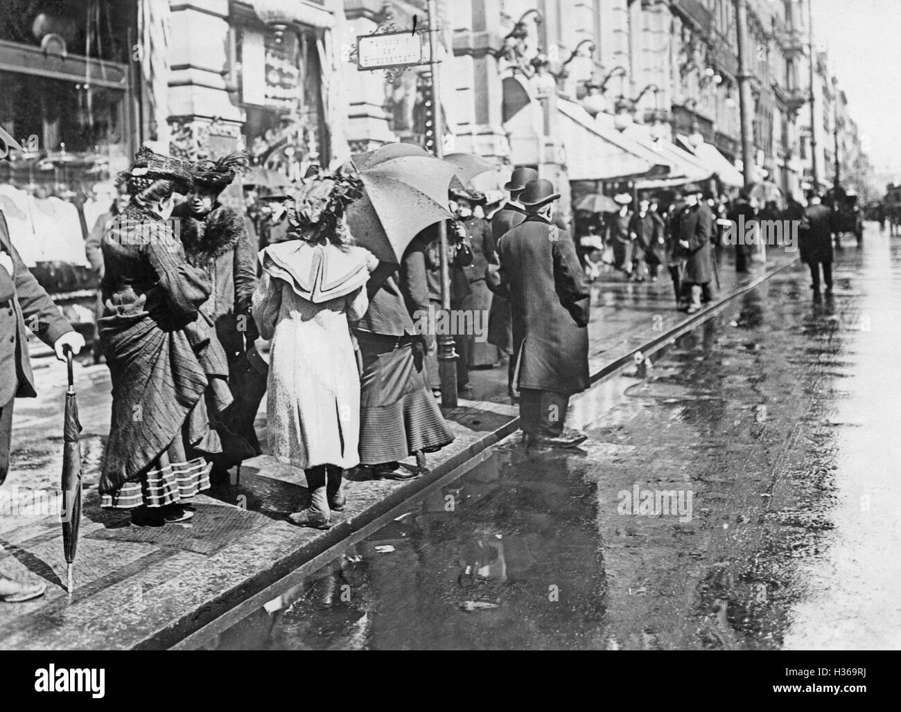 Street scene, 1929 Stock Photo Alamy