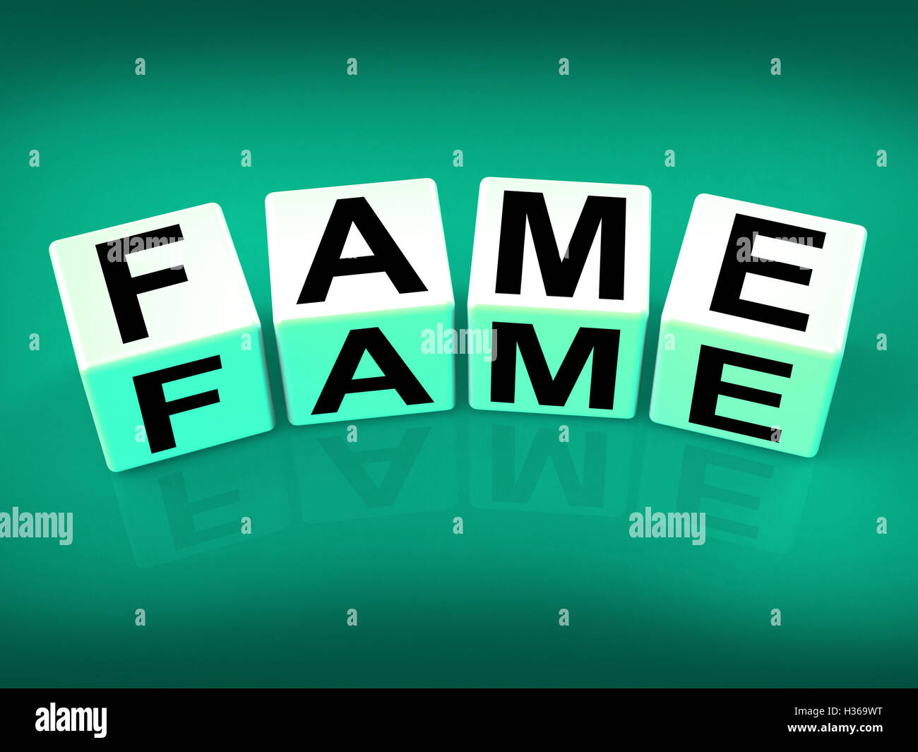 Fame Refers to Famous Renowned or Notable Celebrity Stock Photo