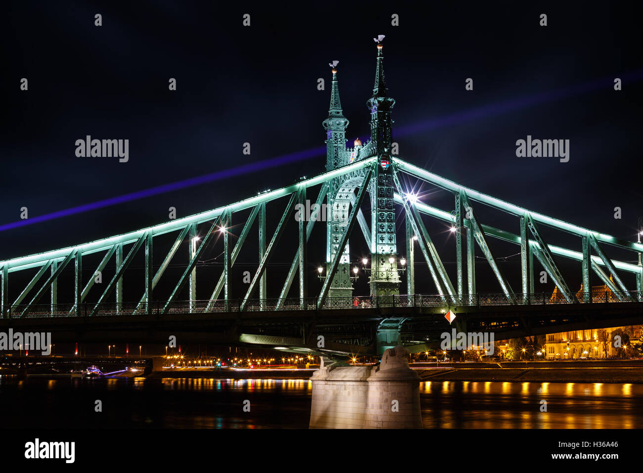 The Freedem bridge in Budapest Stock Photo