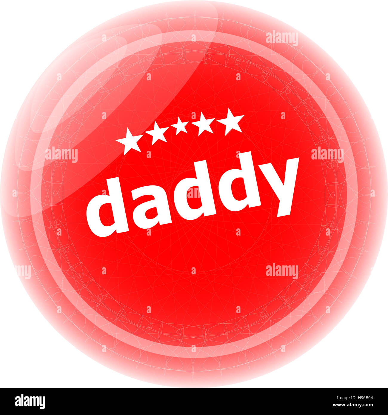 daddy word on red web button, label, icon Stock Photo Alamy