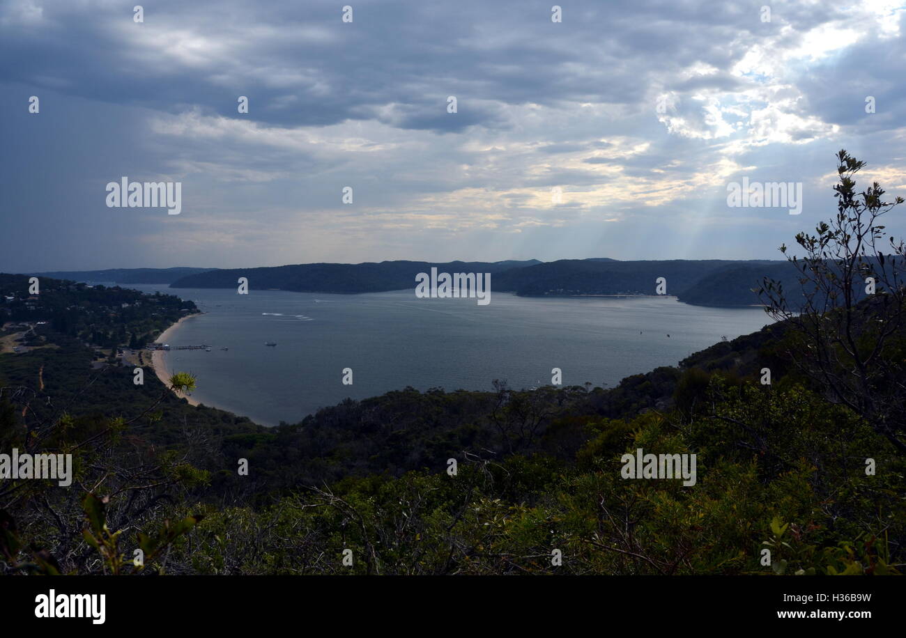 Aerial view palm beach pittwater hi-res stock photography and images ...