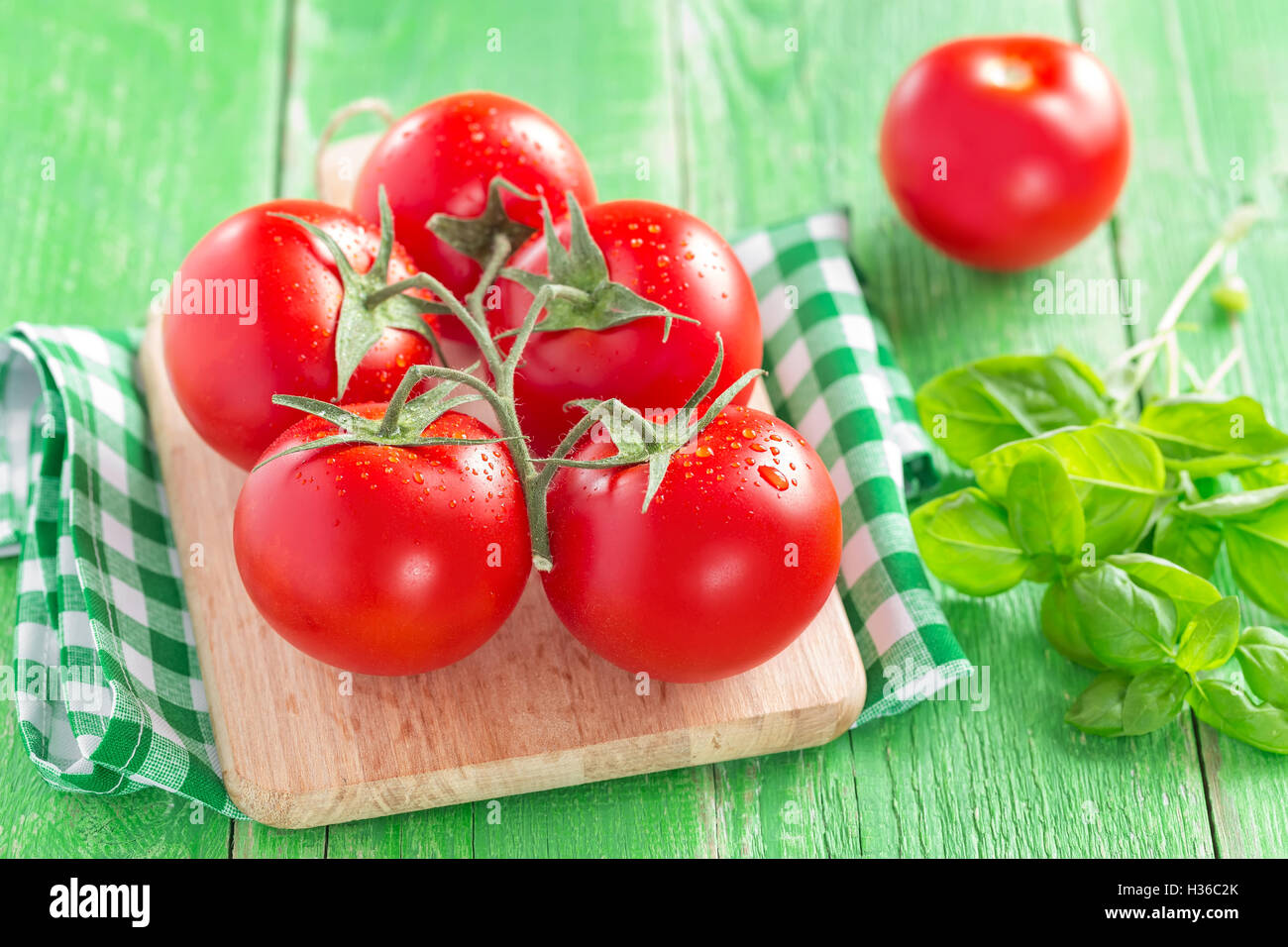 Closeup bright red cherry hi-res stock photography and images - Alamy