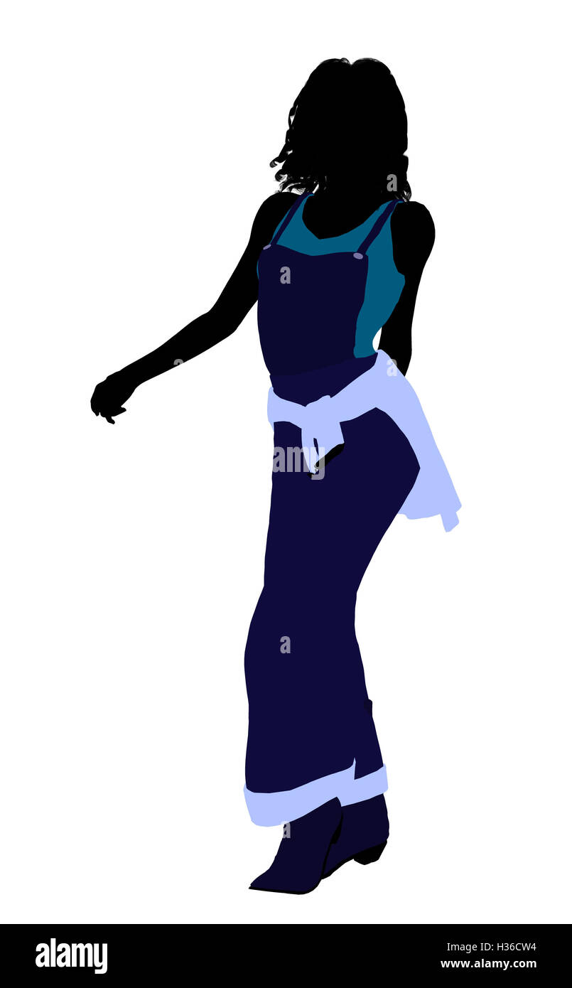 African American Woman Illustration Silhouette Stock Photo - Alamy