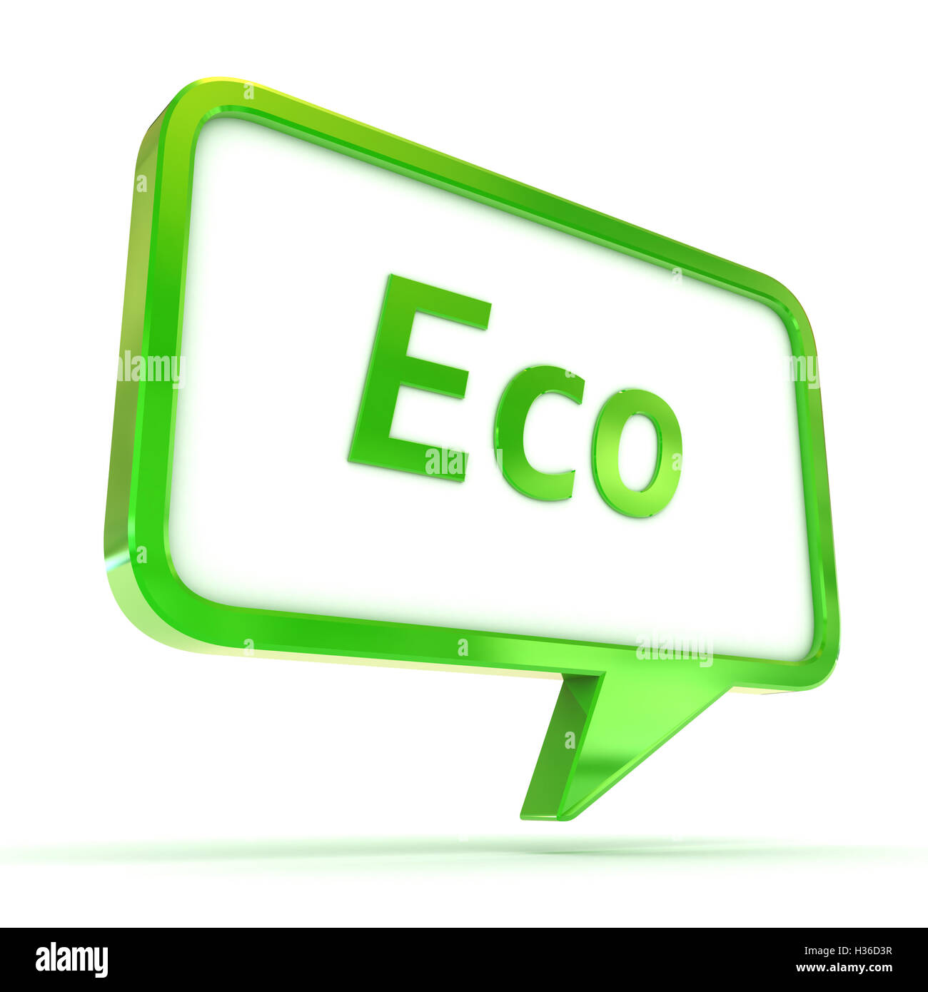 Speech Bubble Eco Stock Photo - Alamy