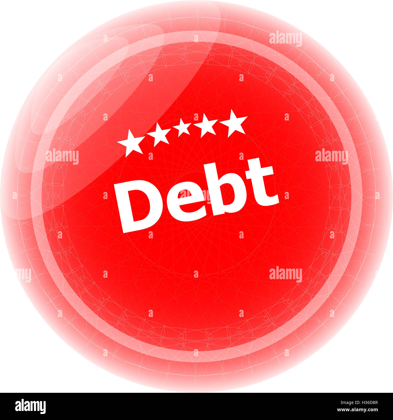 Technical Debt Sticker Sticker label word debt hi-res stock photography and images - Alamy