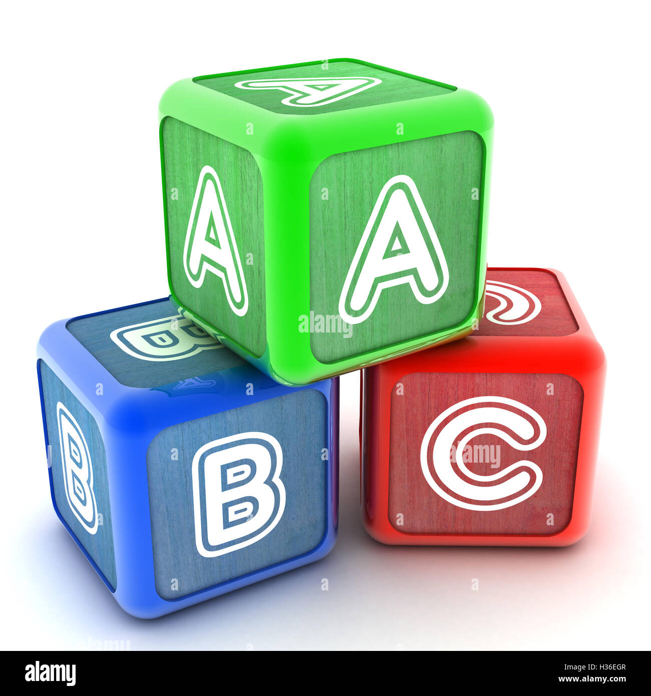 ABC Building Blocks Stock Photo