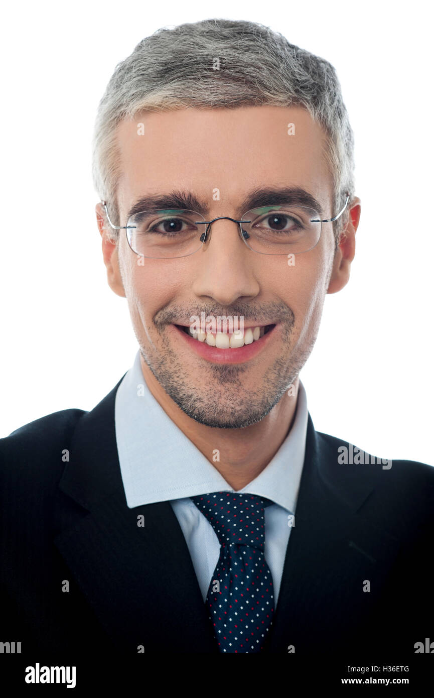Portrait of a young smiling businessman Stock Photo - Alamy