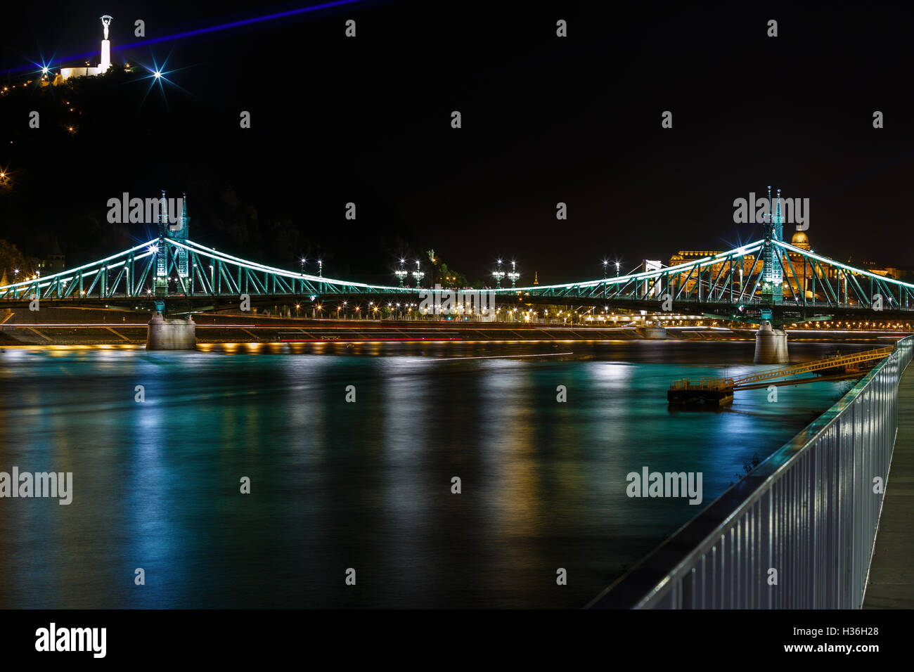 The Freedem bridge in Budapest Stock Photo