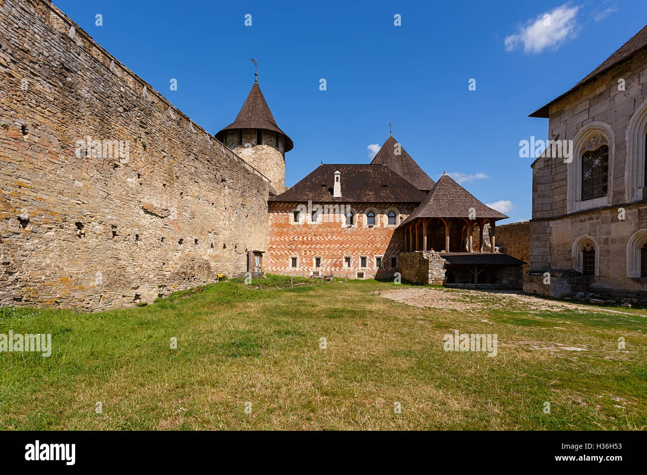 Khotyn Fortress, Ukraine Stock Photo