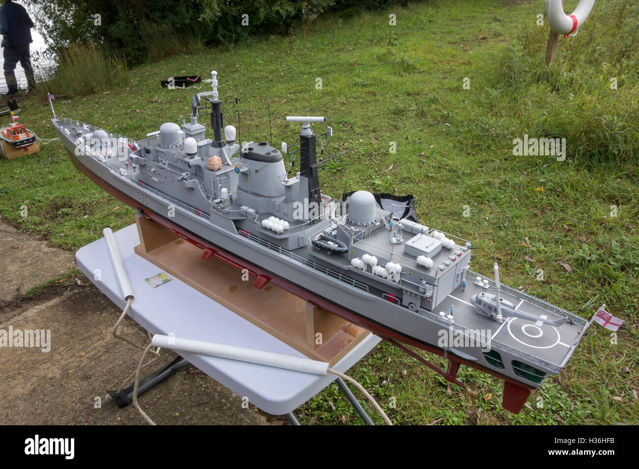 Radio controlled model of HMS Manchester Type 42 destroyer D95