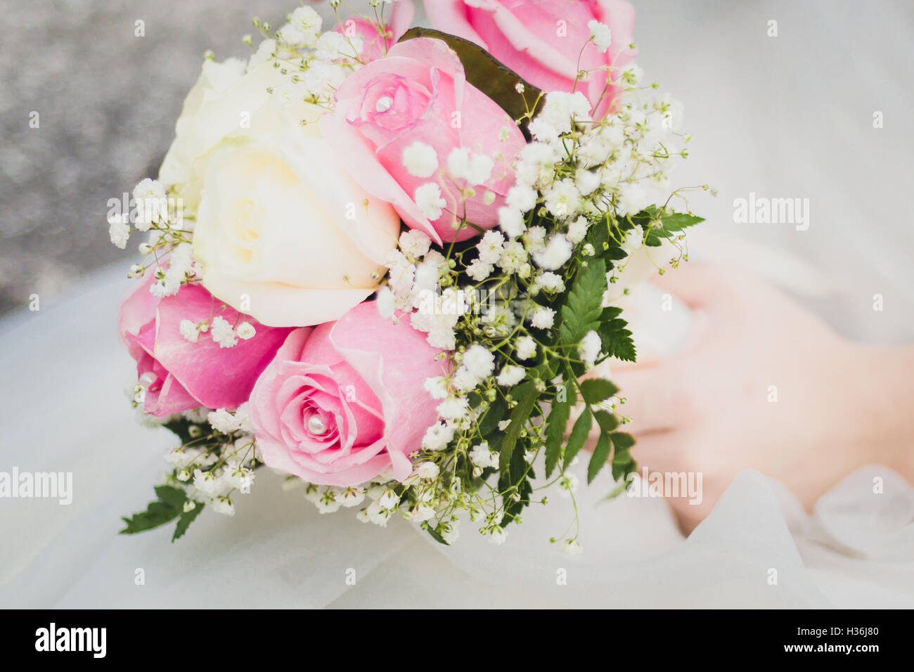 The bride with a wedding bouquet Stock Photo - Alamy