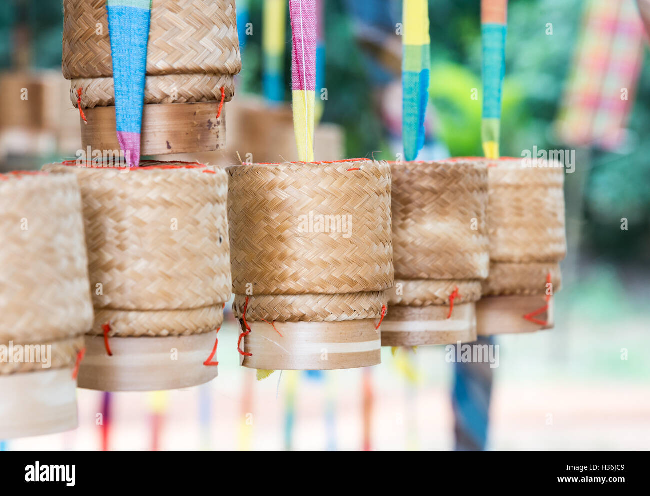 Small bamboo basket for sticky rice hi-res stock photography and images ...