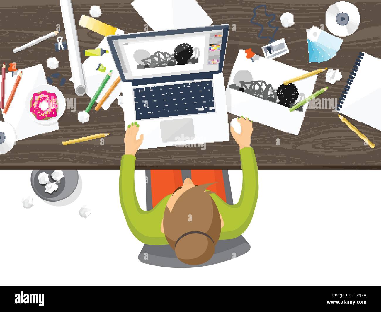 Graphic web design. Drawing and painting. Development. Illustration ...