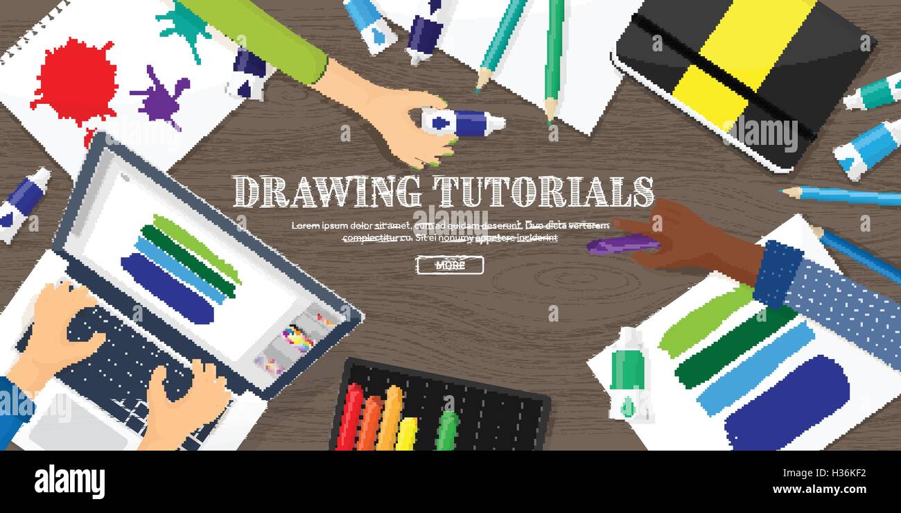 Graphic web design. Drawing and painting. Development. Illustration ...
