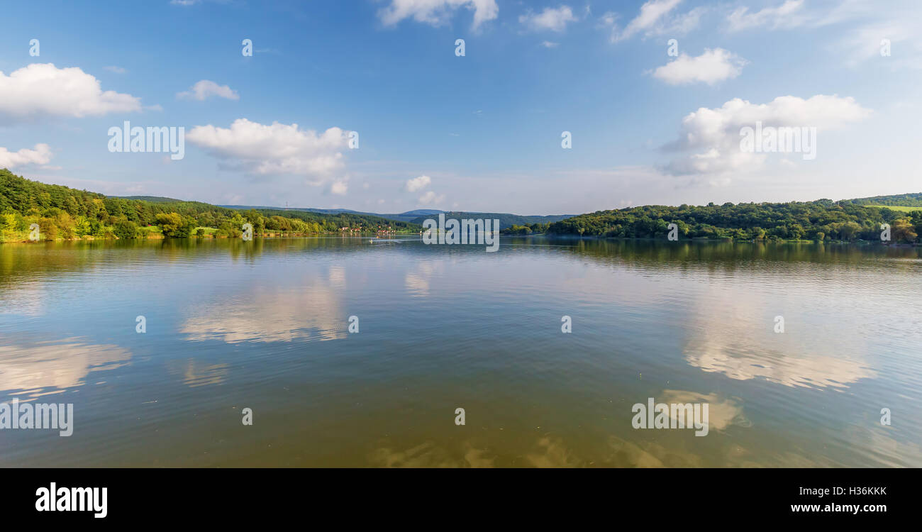 Panorama of Orfu lake in south Hungary Stock Photo