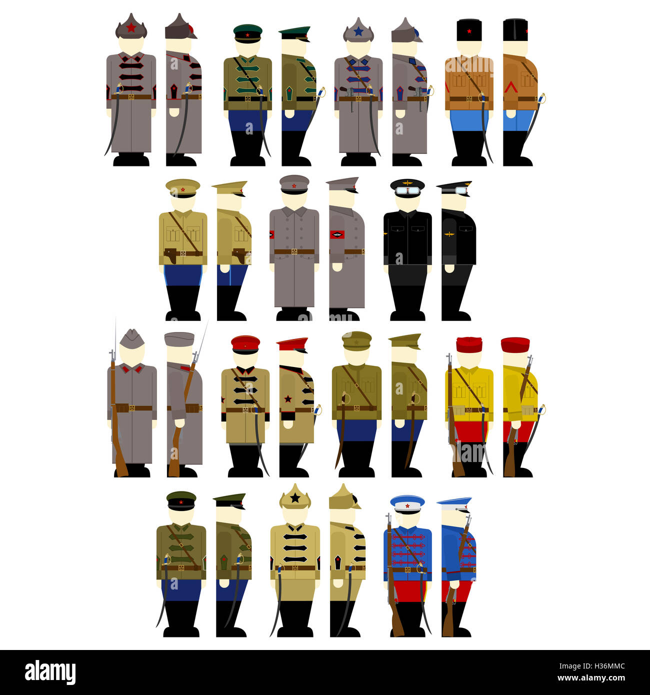 Insignia soldiers and officers of the Red Guards in Russia in 1917. The