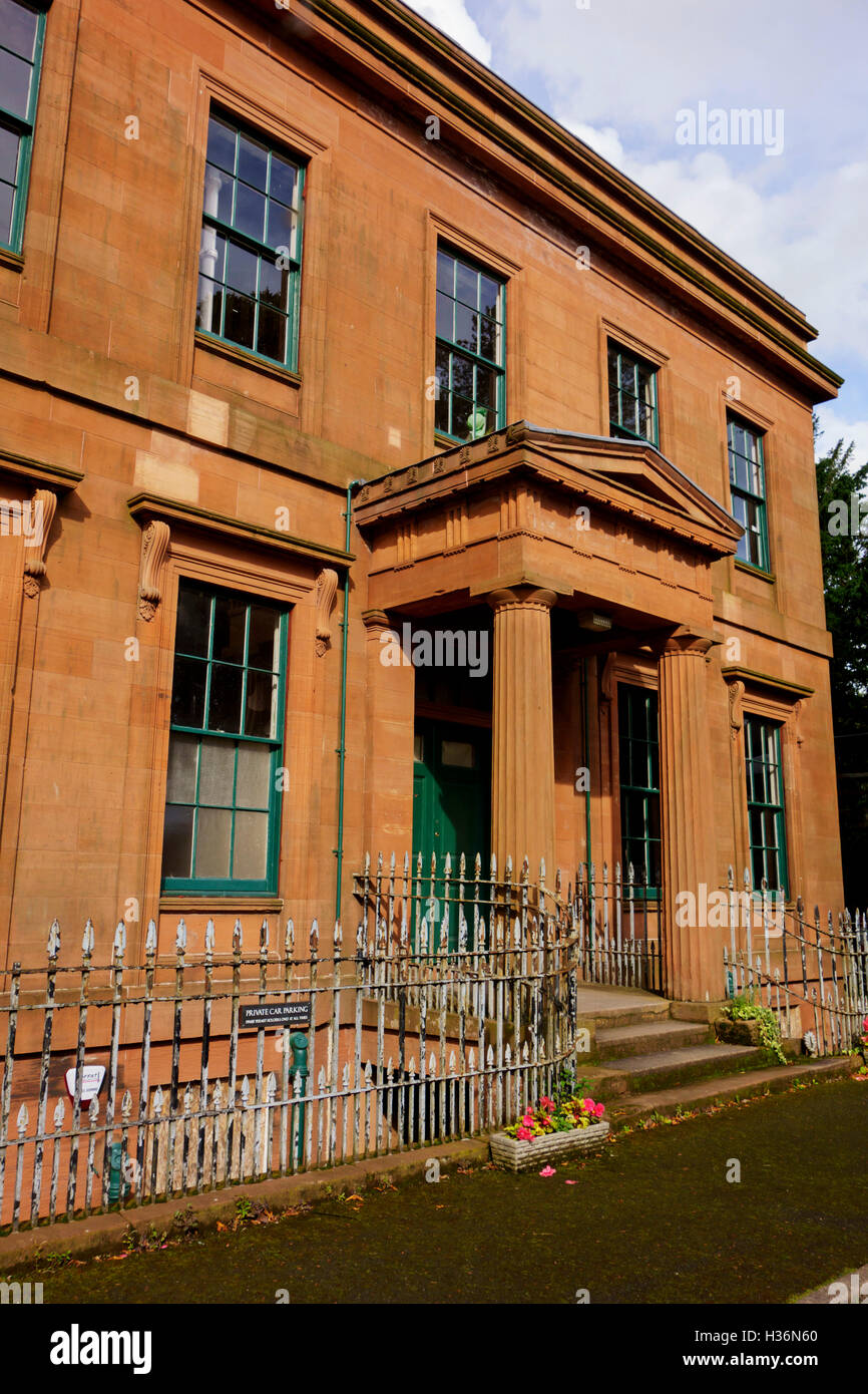Moat Brae House in Dumfries, Scotland, childhood home of J. M Barrie from 1873 to 1878, and which inspired 'Peter Pan'. Stock Photo