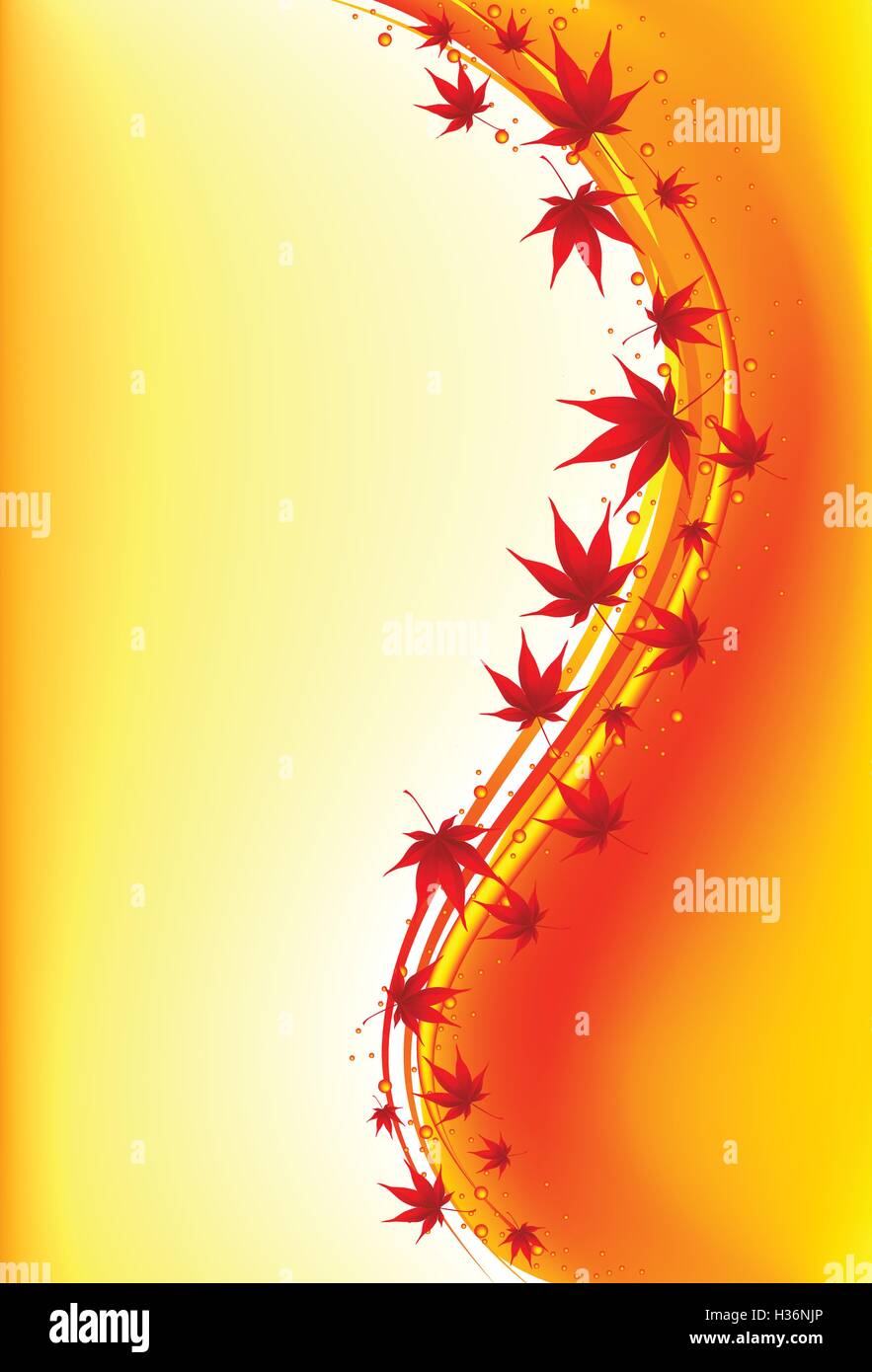 Autumnal leaf background Stock Vector Image & Art - Alamy