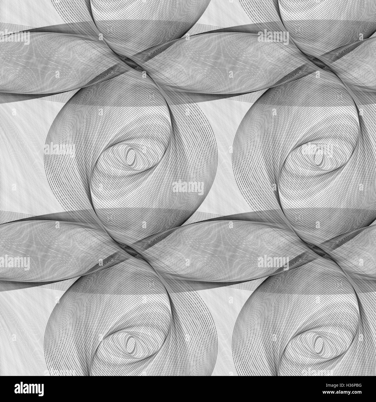 Repeating monochrome ellipse fractal pattern Stock Vector Image & Art ...