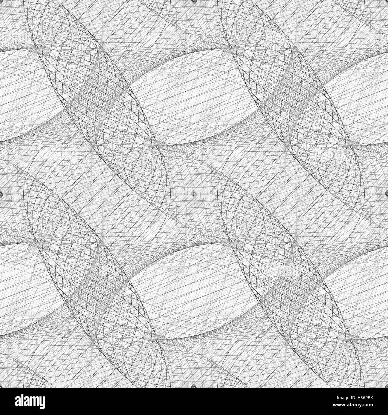 Repeating black and white curved grid pattern Stock Vector Image & Art ...