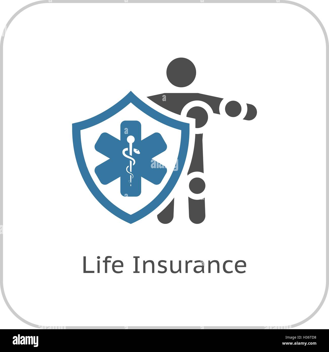 Life Insurance Icon. Flat Design Stock Vector Image & Art - Alamy