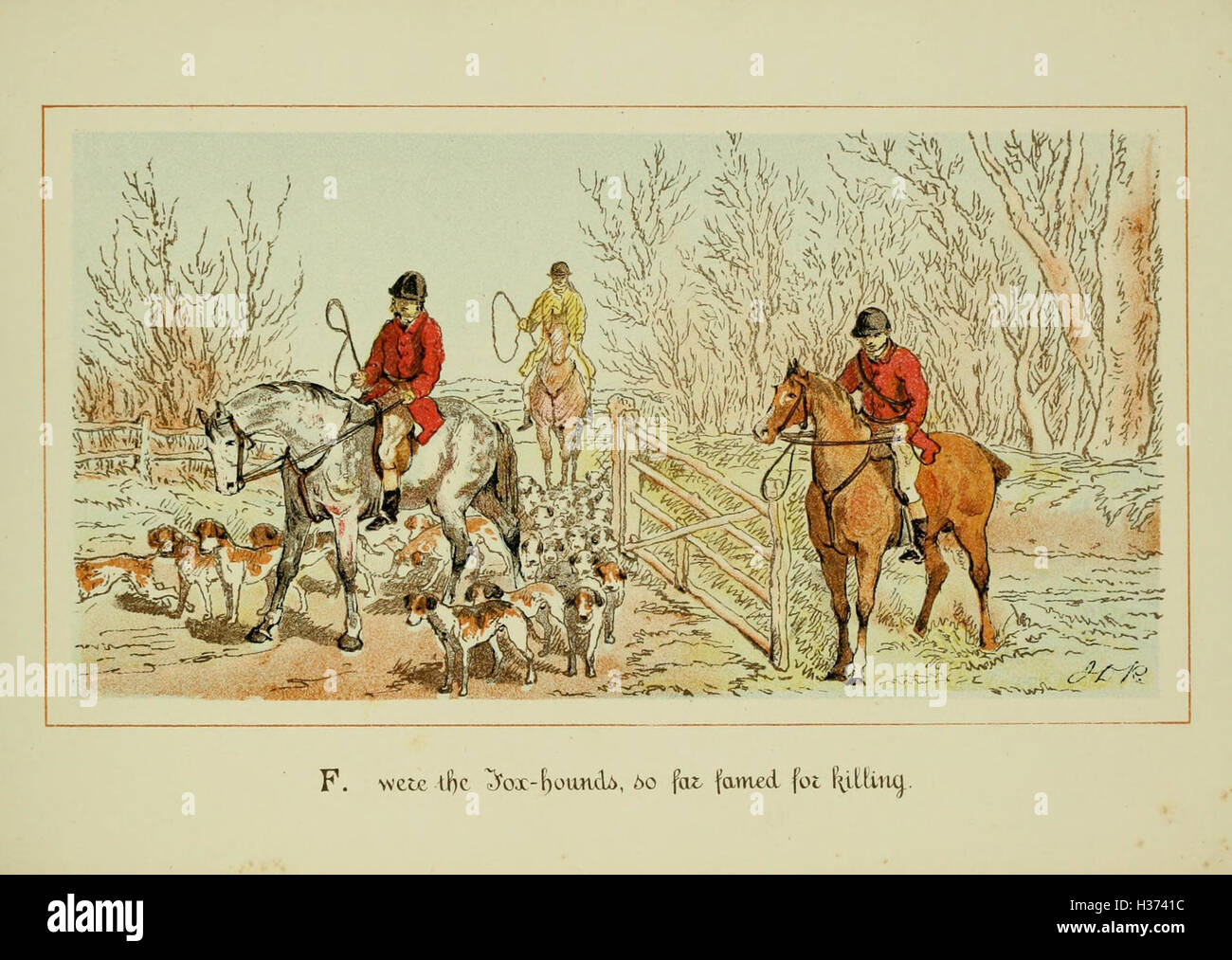 ABC of fox hunting (Plate 6) BHL228 Stock Photo Alamy