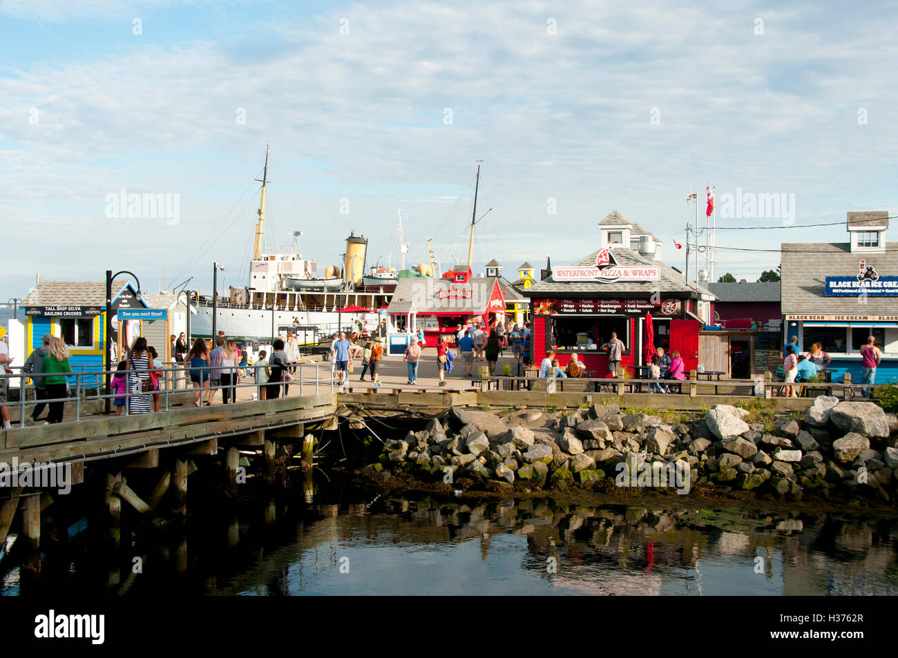 Halifax Waterfront Boardwalk - Canada Stock Photo