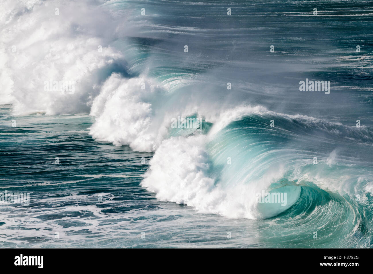 Waimea Bay Big OceanWave Stock Photo Alamy