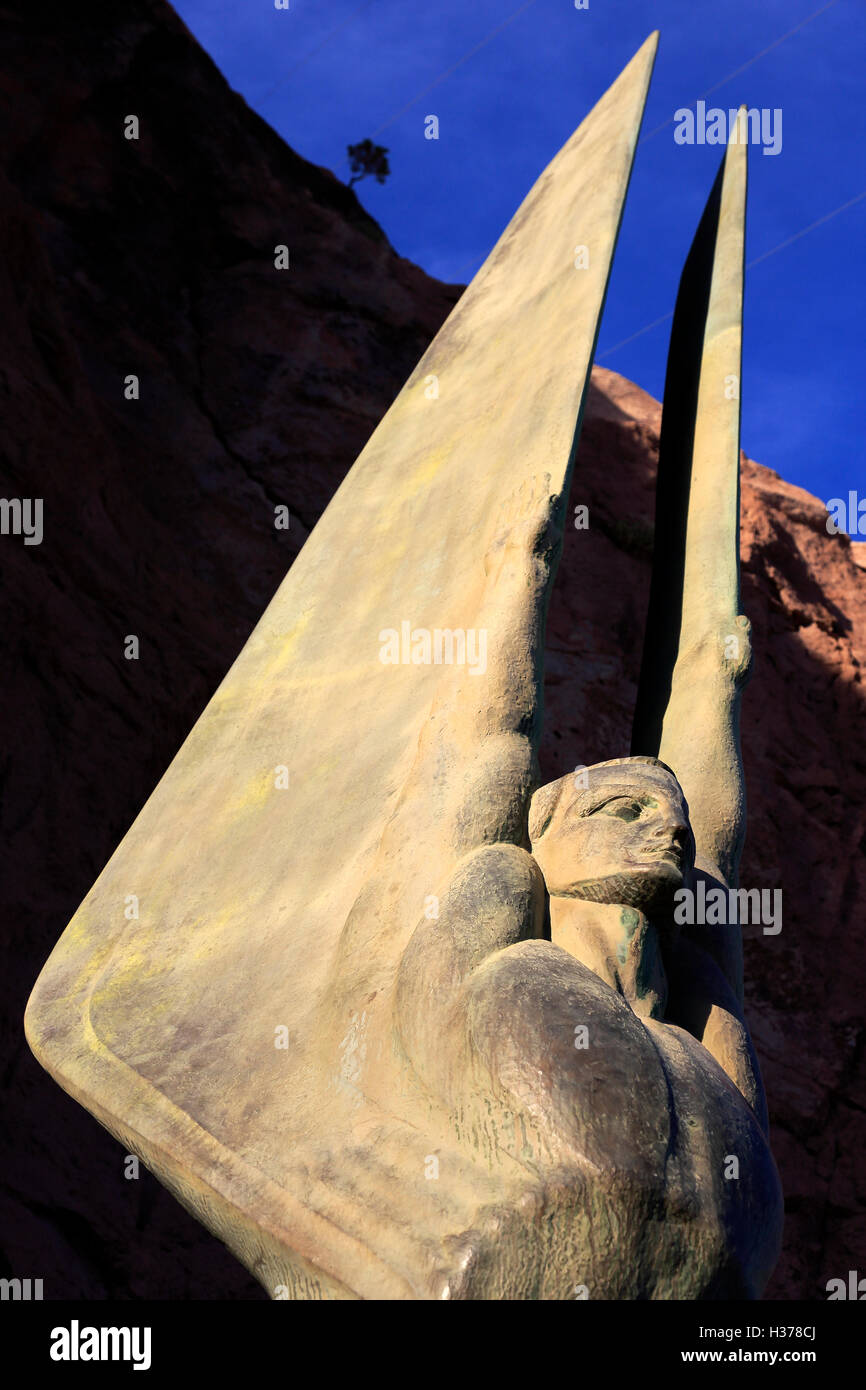 Bronze statue of "Winged Figures of the Republic" by sculptor Oskar