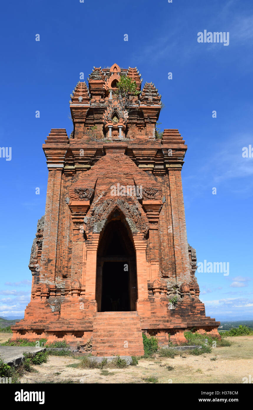ancient brick Cham Banh It tower and pagoda in Quy Nhon, Vietnam Stock Photo